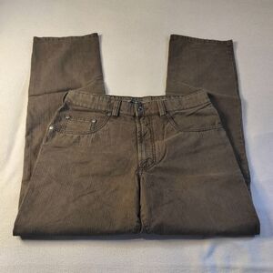 Gardeur Men's Light Brown Straight Cotton Denim Jeans 32×31.